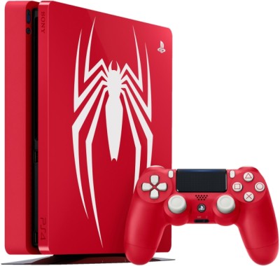 Console Playstation 4 Slim (1 To) Rouge Édition Limitée Spider-Man (sans jeu) - Playstation 4 