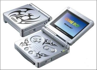 Console Game Boy Advance SP Grise Tribal - Game Boy Advance