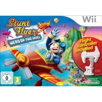 Stunt Flyer: Hero of the skies + Flight Controller - Wii