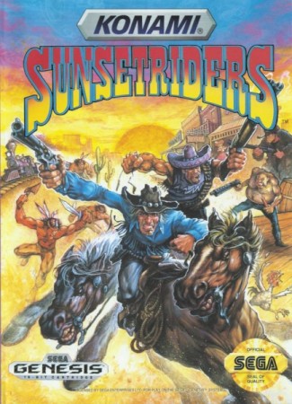 Sunset Riders (import USA) en boîte - Megadrive