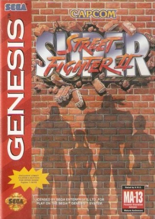 Super Street Fighter II (import USA) en boîte - Megadrive