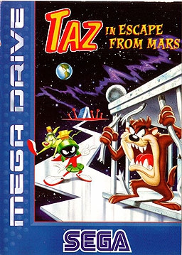 Taz in Escape From Mars en boîte - Megadrive
