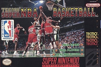 Tecmo Super NBA Basketball (import USA) en boîte - Super Nintendo