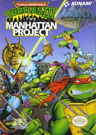 Teenage Mutant Ninja Turtles III: The Manhattan Project (import USA) en boîte - NES