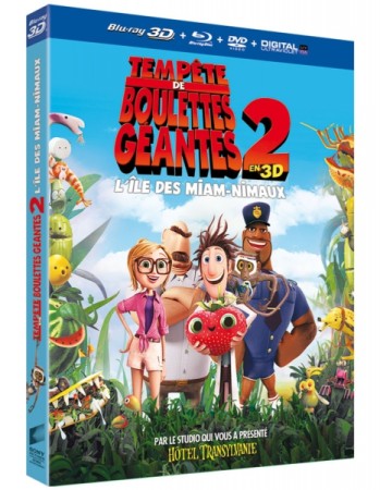 Tempête de Boulettes Géantes 2 - L'île des Miam-Nimaux 3D - BluRay