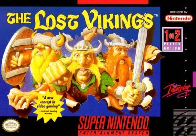 The Lost Vikings (import USA) en boîte - Super Nintendo
