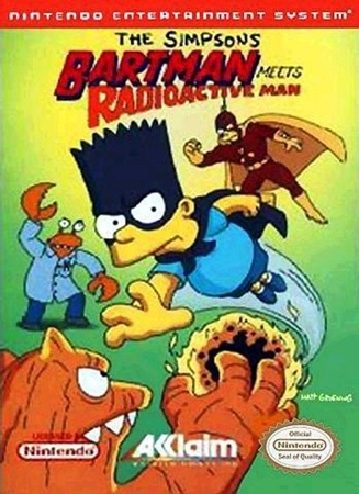 The simpsons bartman meets radioactive man en boîte - NES