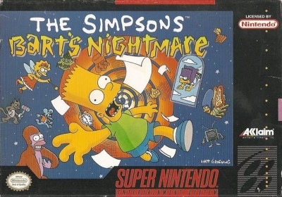 The Simpsons : Bart's Nightmare (import USA) en boîte  - Super Nintendo