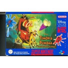 Timon et Pumbaa s'éclatent dans la jungle en boîte - Super Nintendo