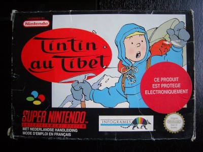 Tintin au Tibet (en boite) - Super Nintendo