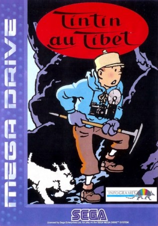 Tintin au Tibet en boîte - Megadrive