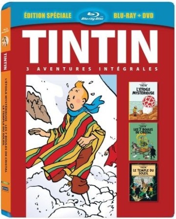 Tintin - Vol. 4 : 7 Boules De Cristal + Le Temple Du Soleil + L'etoile Mystérieuse - BluRay