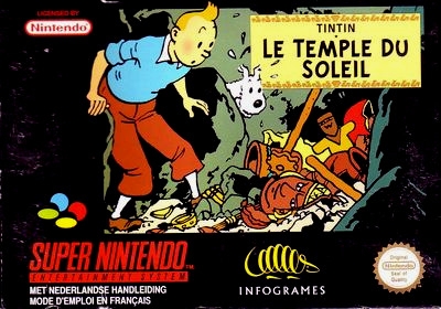 Tintin Et Le Temple Du Soleil en boîte - Super Nintendo