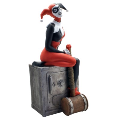 Tirelire Figurine Harley Quinn sur coffre-fort - Figurine