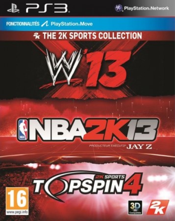 Triple Pack Sport (WWE 13, NBA 2K13, Top Spin 4) - Xbox 360