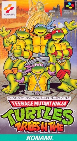 Teenage Mutant Ninja Turtles: Turtles in Time (import japonais) en boîte  - Super Nintendo