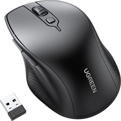 Souris sans Fil Ergonomique Silencieuse 2,4GHz 4000 DPI Ugreen noir - Multimedia