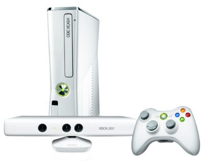 Console Xbox 360 Slim (4 Go) Blanche + Kinect - Xbox 360