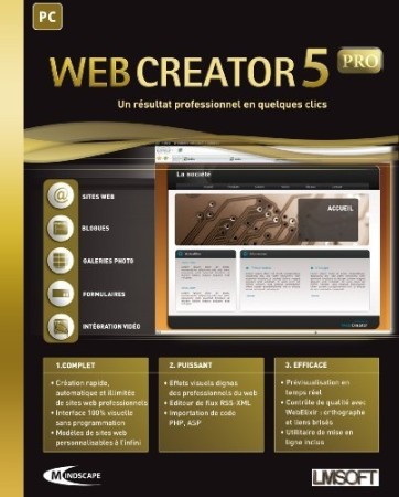 Web creator 5 pro - Jeux PC