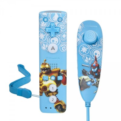 Wiimote et Nunchuk Skylanders Giants Bleu - Wii