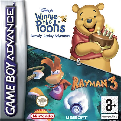 Pack de 2 jeux winnie l'ourson et rayman 3 - Game Boy Advance