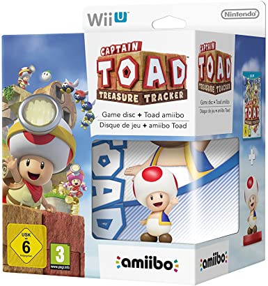 Captain Toad : Treasure Tracker et Amiibo Toad en boîte  - Wii U
