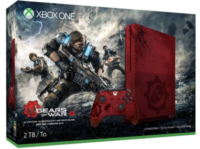 Console Xbox One S (2 To) - Édition Limitée Gears of War 4 en boîte avec jeu - Xbox One