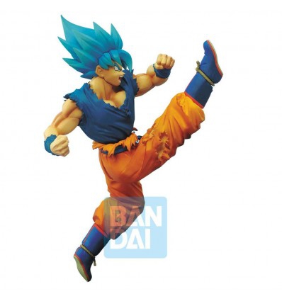 banpresto dragon ball super z battle figure son goku blue 16cm