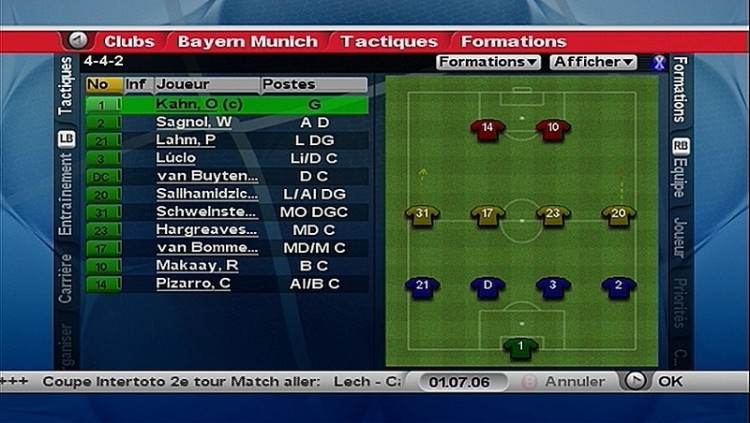 Entraineur 2007 screen2