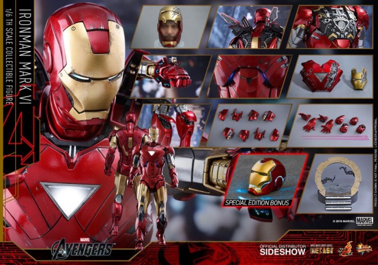 MARVEL IRON MAN MARK VI HOT TOYS 2
