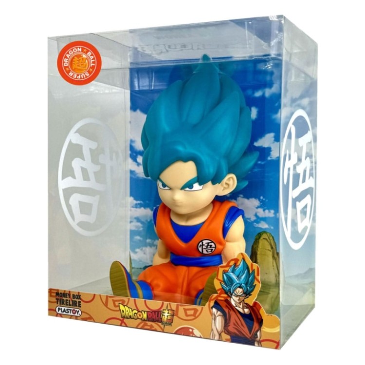 plastoy plt80119 dragon ball son goku super saiyan blue coin bank